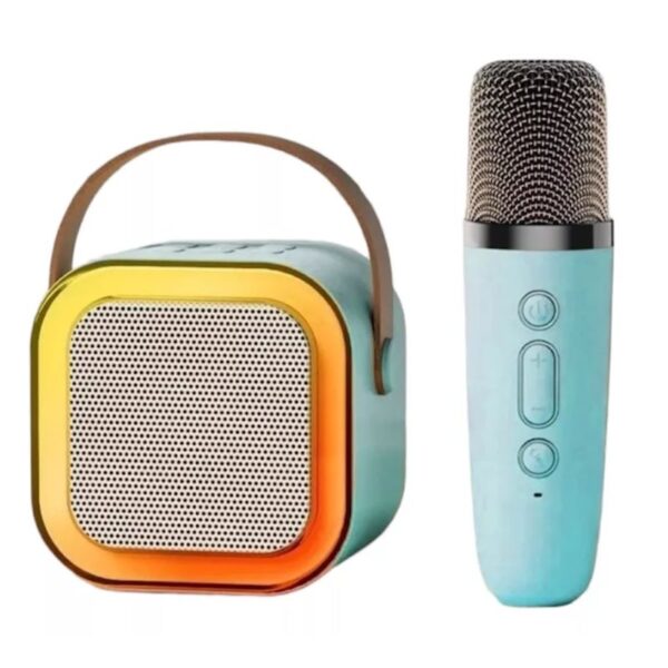 Caixinha De Som Karaokê Bluetooth Com 01 Microfone - Imagem 3