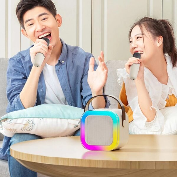 Caixinha De Som Karaokê Bluetooth Com 01 Microfone - Imagem 4