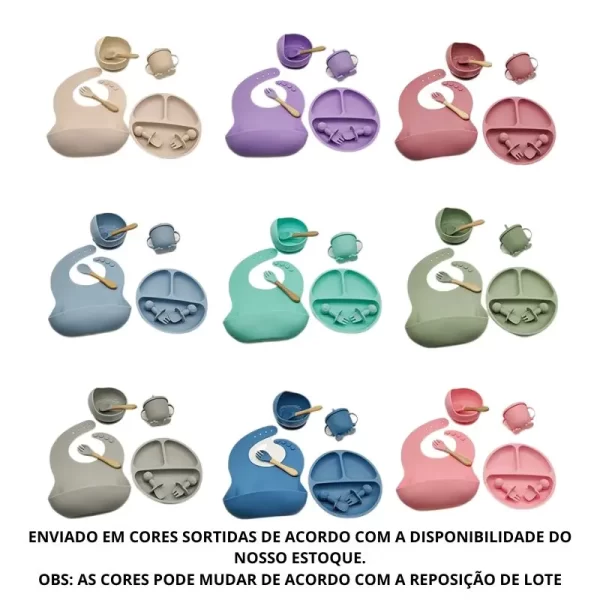 Kit Refeição Bebê Em Silicone - Imagem 4