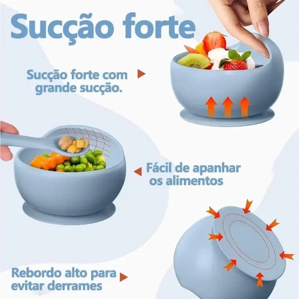 Kit Refeição Bebê Em Silicone - Imagem 5