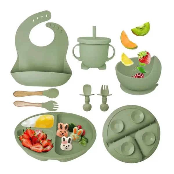 Kit Refeição Bebê Em Silicone - Imagem 9