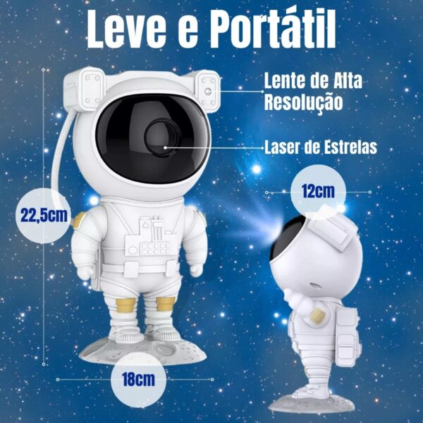 Astronauta Luminária Projetor De Luz - Imagem 6
