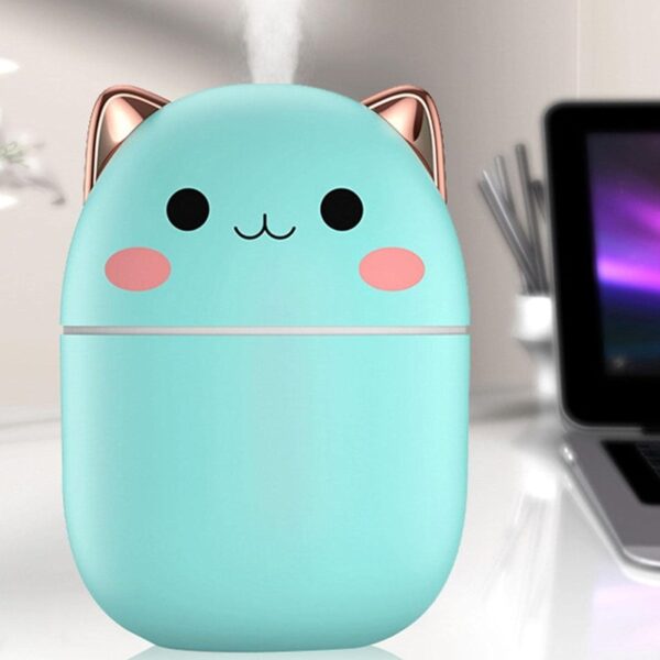 Umidificador Difusor De Ar Climatizador Aromático Gatinho - Imagem 6